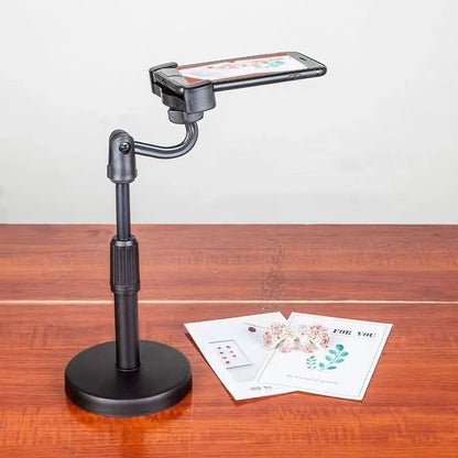 Mobile Phone Stand For Phone Retractable Holder Desk Table Clip Bracket Table Cell Phone Support Holder Mount For Live Broadcast